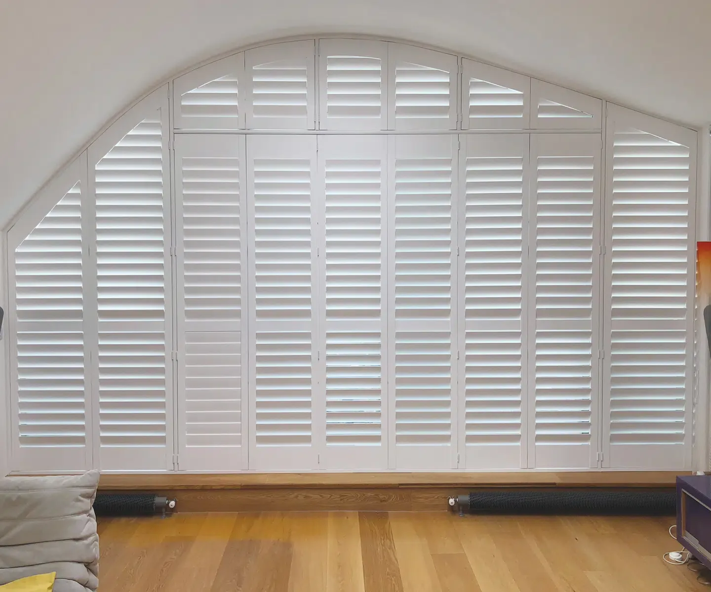 Specialty shaped shutter