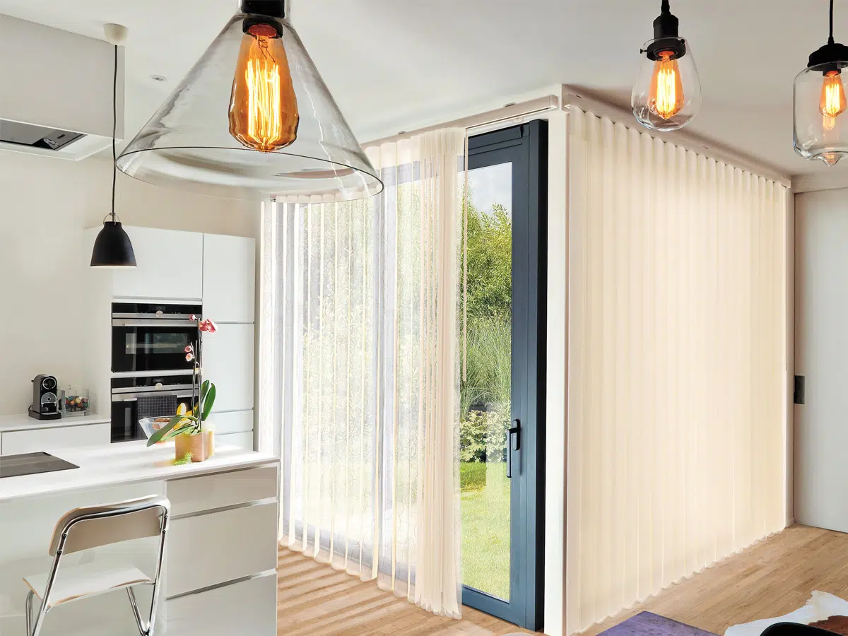 Sliding glass door covering